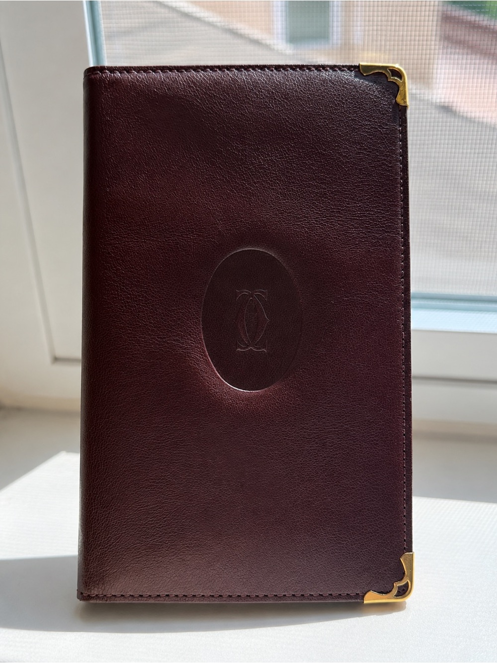 Cartier Vintage Burgundy Leather Continental Wallet Organizer✨✨GUC✨